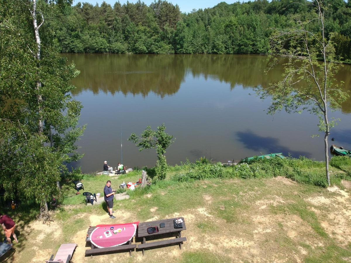 Florennes Gite Neuf 150 M2 Devant Un Grand Lac Prive De 2 Hectares Poissonneux Au Milieu Des Bois Exterior foto